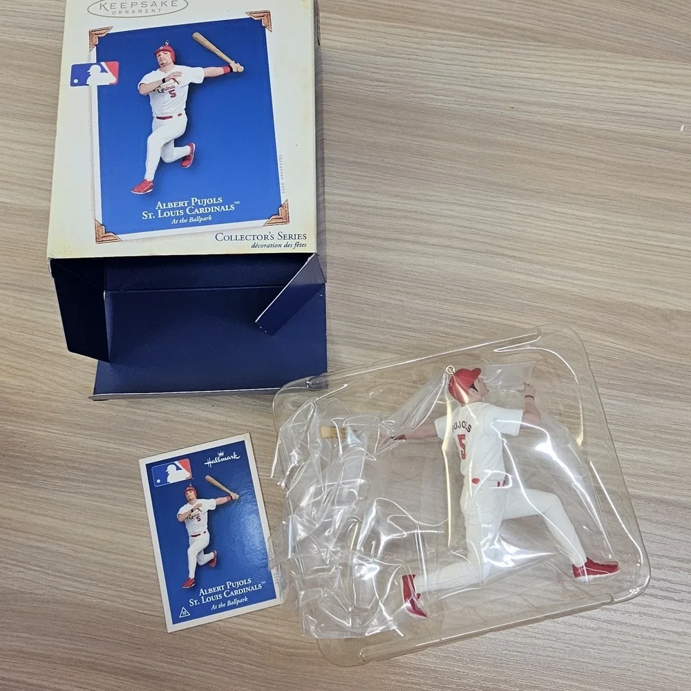 St Louis Cardinals Hallmark Ornament Albert Pujols 5 MLB Baseball Keepsake NEW